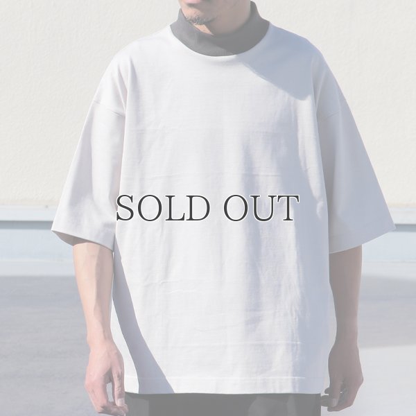 画像10: ヘビーウェイト プレーティング天竺(11オンス)モック ツートーンネック ハーフスリーブ Tシャツ【MADE IN JAPAN】『日本製』/ Upscape Audience