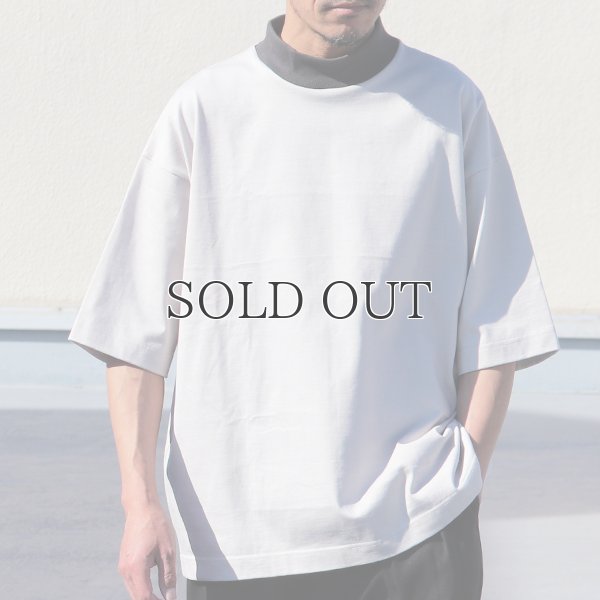 画像11: ヘビーウェイト プレーティング天竺(11オンス)モック ツートーンネック ハーフスリーブ Tシャツ【MADE IN JAPAN】『日本製』/ Upscape Audience