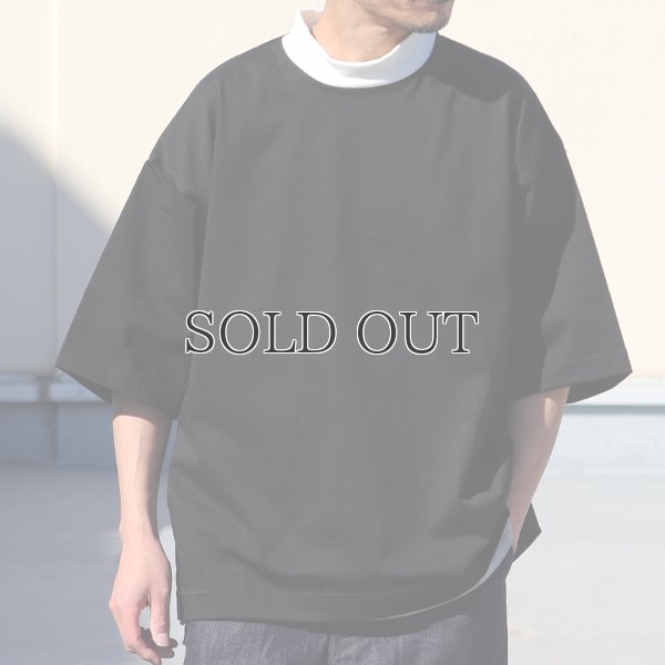 画像3: ヘビーウェイト プレーティング天竺(11オンス)モック ツートーンネック ハーフスリーブ Tシャツ【MADE IN JAPAN】『日本製』/ Upscape Audience