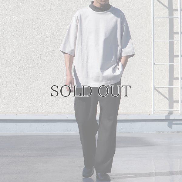 画像13: ヘビーウェイト プレーティング天竺(11オンス)モック ツートーンネック ハーフスリーブ Tシャツ【MADE IN JAPAN】『日本製』/ Upscape Audience