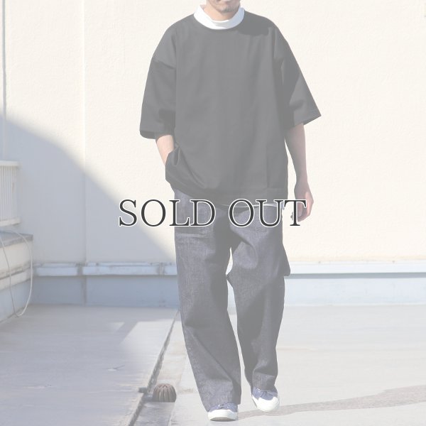 画像5: ヘビーウェイト プレーティング天竺(11オンス)モック ツートーンネック ハーフスリーブ Tシャツ【MADE IN JAPAN】『日本製』/ Upscape Audience