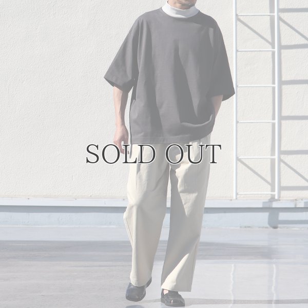 画像17: ヘビーウェイト プレーティング天竺(11オンス)モック ツートーンネック ハーフスリーブ Tシャツ【MADE IN JAPAN】『日本製』/ Upscape Audience