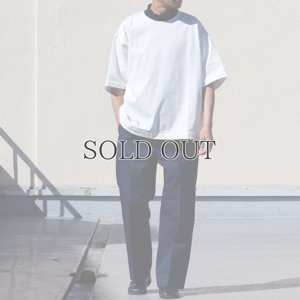 画像9: ヘビーウェイト プレーティング天竺(11オンス)モック ツートーンネック ハーフスリーブ Tシャツ【MADE IN JAPAN】『日本製』/ Upscape Audience