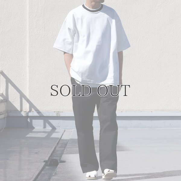 画像13: ヘビーウェイト プレーティング天竺(11オンス)クルー ツートーンネック ハーフスリーブ Tシャツ【MADE IN JAPAN】『日本製』/ Upscape Audience