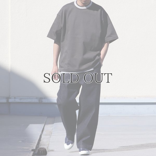 画像5: ヘビーウェイト プレーティング天竺(11オンス)クルー ツートーンネック ハーフスリーブ Tシャツ【MADE IN JAPAN】『日本製』/ Upscape Audience