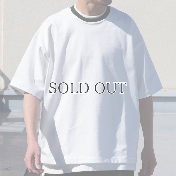 画像10: ヘビーウェイト プレーティング天竺(11オンス)クルー ツートーンネック ハーフスリーブ Tシャツ【MADE IN JAPAN】『日本製』/ Upscape Audience