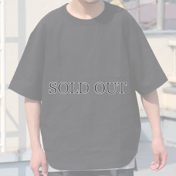 画像8: フレンチリネン グラスポケ付 ヘムラウンド ハーフスリーブ フハクシャツ【MADE IN JAPAN】『日本製』/ Upscape Audience