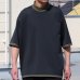 画像5: ハイゲージシャンブレー ダブルニット モックネック ハーフスリーブ リバーシブル Tシャツ【MADE IN JAPAN】『日本製』/ Upscape Audience