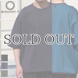 ハイゲージシャンブレー ダブルニット クルー ネック ハーフスリーブ リバーシブル Tシャツ【MADE IN JAPAN】『日本製』/ Upscape Audience