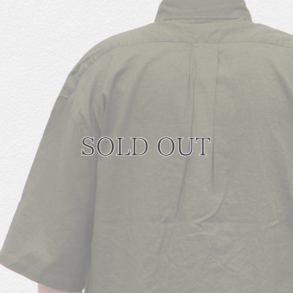 画像14: 綿麻ワッシャーキャンバス ボタンダウン ボクシーAライン ハーフスリーブシャツ【MADE IN JAPAN】『日本製』/ Upscape Audience
