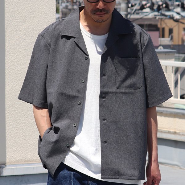 画像13: Reflax®(リフラクス)テック リネンライク トロピカル オープンカラー ハーフスリーブ シャツ【MADE IN JAPAN】『日本製』/ Upscape Audience