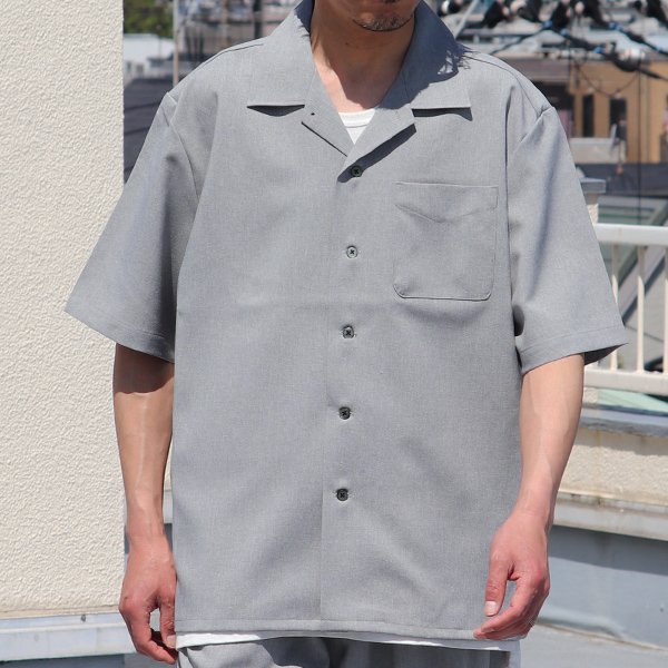 画像4: Reflax®(リフラクス)テック リネンライク トロピカル オープンカラー ハーフスリーブ シャツ【MADE IN JAPAN】『日本製』/ Upscape Audience