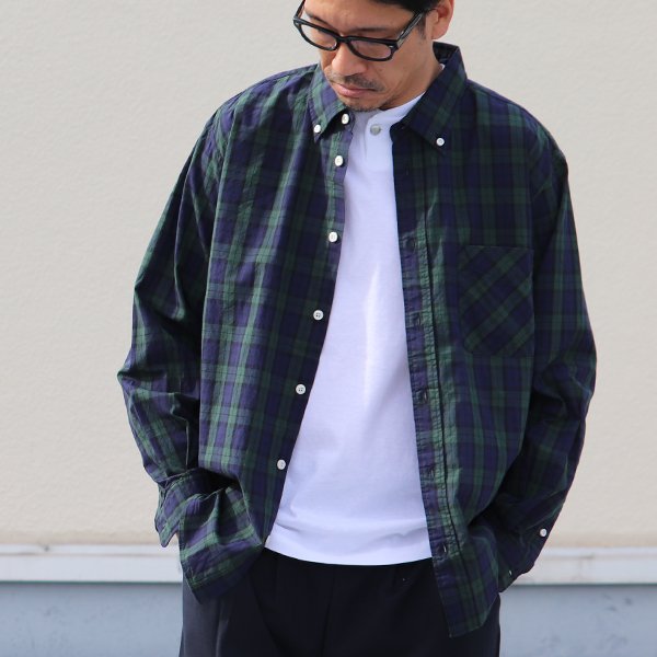 画像11: ワンウォッシュ ボタンダウン L/S テーパードシャツ【MADE IN JAPAN】『日本製』/ Upscape Audience