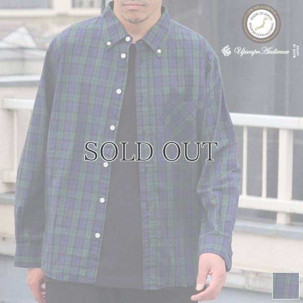 画像1: ワンウォッシュ ボタンダウン L/S テーパードシャツ【MADE IN JAPAN】『日本製』/ Upscape Audience