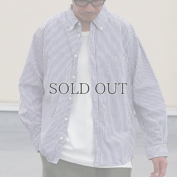 画像3: ワンウォッシュ ボタンダウン L/S テーパードシャツ【MADE IN JAPAN】『日本製』/ Upscape Audience