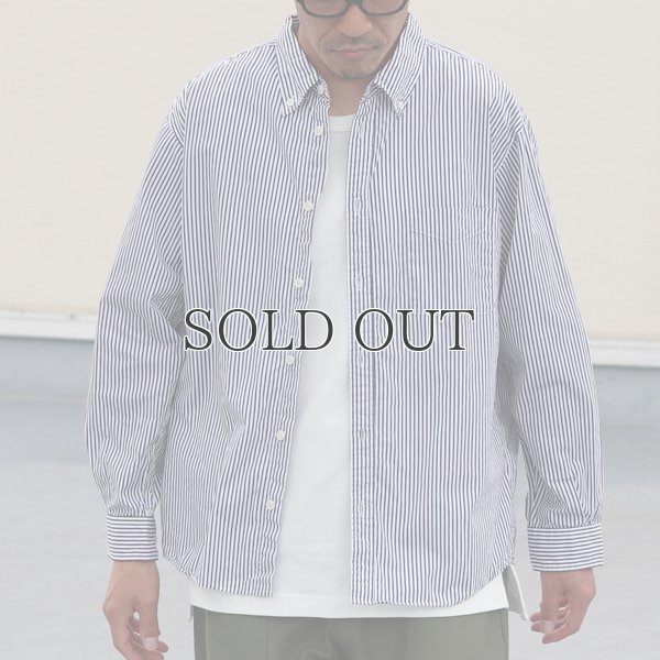 画像4: ワンウォッシュ ボタンダウン L/S テーパードシャツ【MADE IN JAPAN】『日本製』/ Upscape Audience