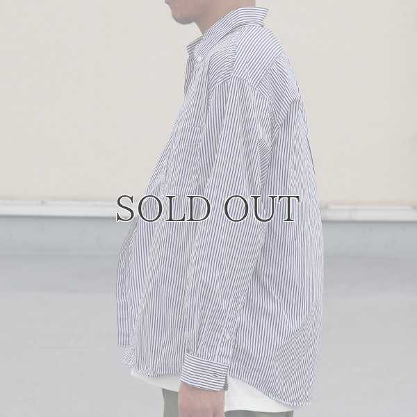 画像5: ワンウォッシュ ボタンダウン L/S テーパードシャツ【MADE IN JAPAN】『日本製』/ Upscape Audience