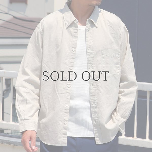 画像3: ワンウォッシュ ボタンダウン L/S テーパードシャツ【MADE IN JAPAN】『日本製』/ Upscape Audience