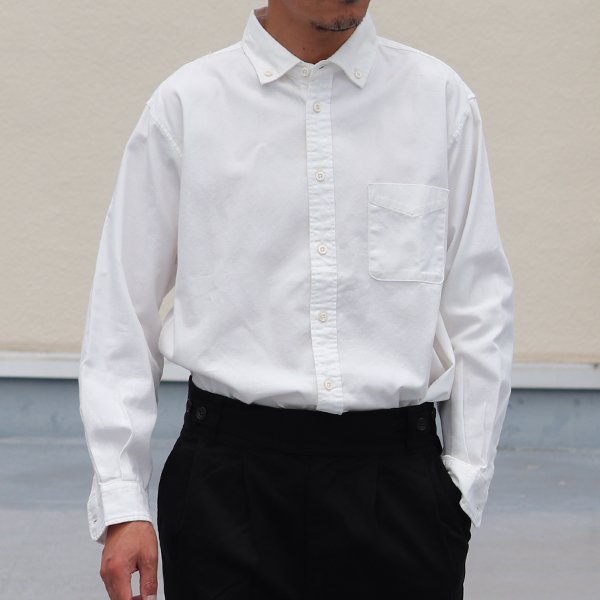 画像2: 【ご予約商品・9月上旬入荷予定】ワンウォッシュ ボタンダウン L/S テーパードシャツ【MADE IN JAPAN】『日本製』/ Upscape Audience