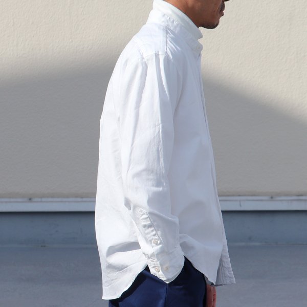 画像17: ワンウォッシュ バンドカラー L/S テーパードシャツ【MADE IN JAPAN】『日本製』/ Upscape Audience
