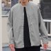 画像14: ワンウォッシュ バンドカラー L/S テーパードシャツ【MADE IN JAPAN】『日本製』/ Upscape Audience