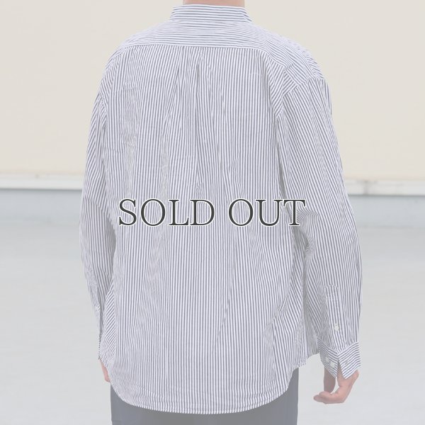 画像6: ワンウォッシュ バンドカラー L/S テーパードシャツ【MADE IN JAPAN】『日本製』/ Upscape Audience
