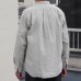 画像6: ワンウォッシュ バンドカラー L/S テーパードシャツ【MADE IN JAPAN】『日本製』/ Upscape Audience