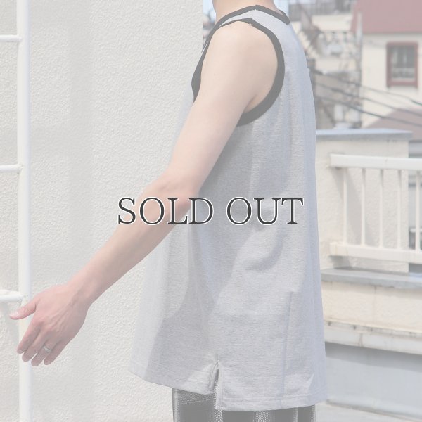 画像9: 丸胴 ヘビーウェイト（度詰天竺）10オンス サイドスリット スクエア バイカラー ロングタンク【MADE IN JAPAN】『日本製』/ Upscape Audience