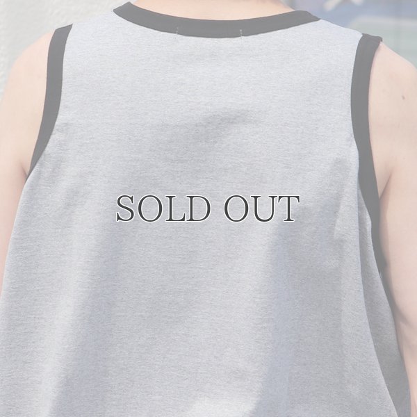 画像13: 丸胴 ヘビーウェイト（度詰天竺）10オンス サイドスリット スクエア バイカラー ロングタンク【MADE IN JAPAN】『日本製』/ Upscape Audience