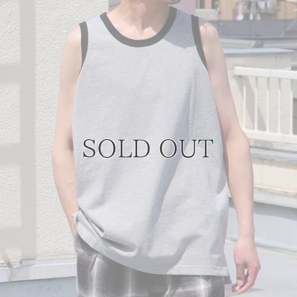 画像4: 丸胴 ヘビーウェイト（度詰天竺）10オンス サイドスリット スクエア バイカラー ロングタンク【MADE IN JAPAN】『日本製』/ Upscape Audience