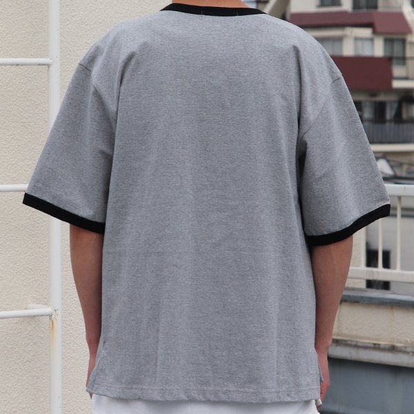 画像20: 丸胴ヘビーウェイト(度詰天竺）10オンス サイドスリット グラスポケ リンガーTシャツ【MADE IN JAPAN】『日本製』/ Upscape Audience