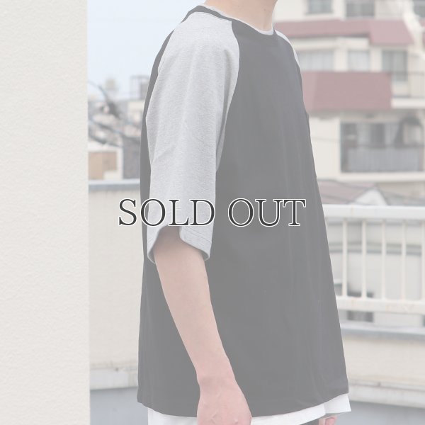 画像21: 丸胴ヘビーウェイト(度詰天竺）10オンス ラグラン ツートン BBアンダー Tシャツ【MADE IN JAPAN】『日本製』/ Upscape Audience