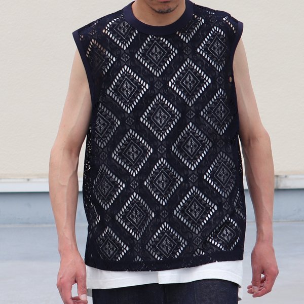 画像4: MILPA® (ミルパ)テック スカラレース ノースリーブ ベスト【MADE IN JAPAN】『日本製』/ Upscape Audience