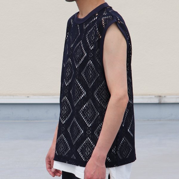 画像5: MILPA® (ミルパ)テック スカラレース ノースリーブ ベスト【MADE IN JAPAN】『日本製』/ Upscape Audience