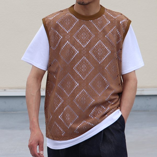 画像7: MILPA® (ミルパ)テック スカラレース ノースリーブ ベスト【MADE IN JAPAN】『日本製』/ Upscape Audience