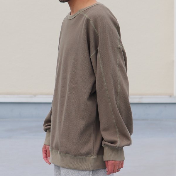 画像3: ボンバーヒート ハニカムサーマル クルーネック【MADE IN JAPAN】『日本製』 / Upscape Audience