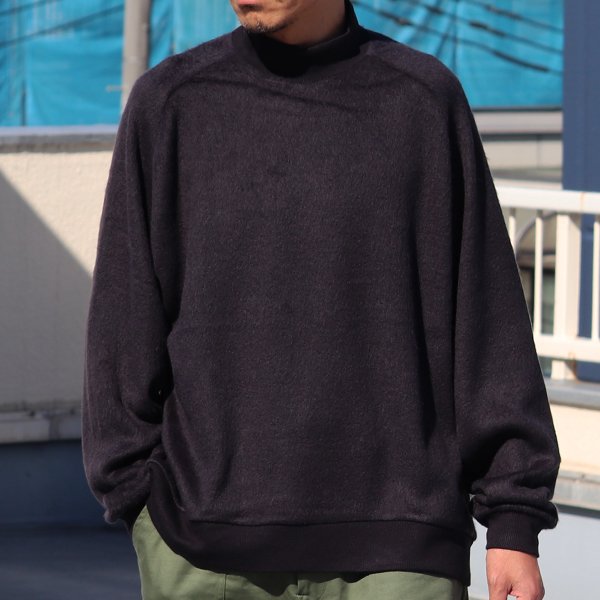 画像14: モヘアライク ウールシャギー バルーン モックネック ニットソー【MADE IN JAPAN】『日本製』 / Upscape Audience