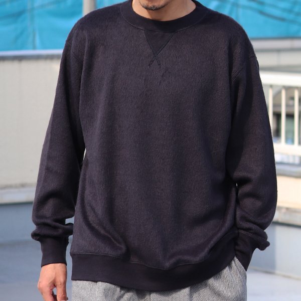 画像14: モヘアライク ウールシャギー ガゼット クルーネック ニットソー【MADE IN JAPAN】『日本製』 / Upscape Audience