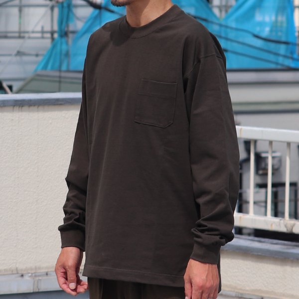 画像4: VORTEX 8オンス(MVS天竺)グラスポケ付きクルーネック テーパード 長袖Tee『MADE IN JAPAN』『日本製』 / Upscape Audience