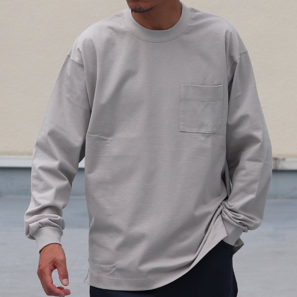 画像5: VORTEX 8オンス(MVS天竺)グラスポケ付きクルーネック テーパード 長袖Tee『MADE IN JAPAN』『日本製』 / Upscape Audience