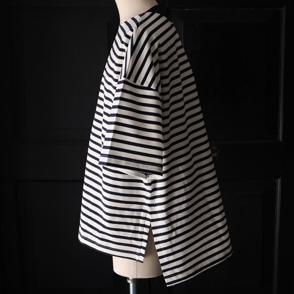 画像19: VORTEX 8オンス（MVS天竺）ボーダー サイドスリット Aライン ハーフスリーブ Tシャツ【MADE IN JAPAN】『日本製』/ Upscape Audience