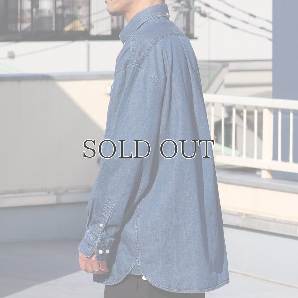 画像5: 「備後」 7オンス ムラデニム 釦ダウン ボク シーAライン 長袖シャツ【MADE IN JAPAN】『日本製』/ Upscape Audience