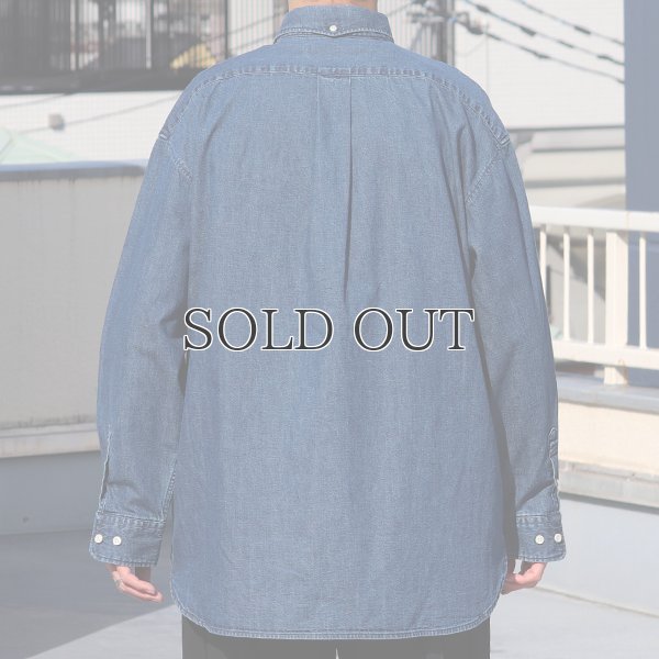 画像6: 「備後」 7オンス ムラデニム 釦ダウン ボク シーAライン 長袖シャツ【MADE IN JAPAN】『日本製』/ Upscape Audience