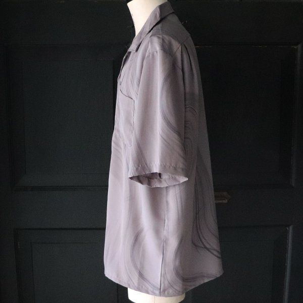 画像22: 「丹後」 レーヨンライク ピーチファイユ ブラッシュ&マーブルパターン オープンカラー ハーフスリーブシャツ【MADE IN JAPAN】『日本製』/ Upscape Audience