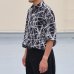 画像4: 「丹後」レーヨンライク ピーチファイユ ネオン&リーフパターン レギュラーカラー ハーフスリーブシャツ【MADE IN JAPAN】『日本製』/ Upscape Audience (4)