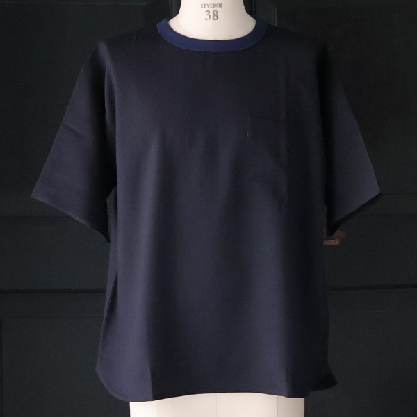 画像8: Naturemier™️（ナチュレミア）TECH リネンライク メランジクロス クルーネック グラスポケット ハーフスリーブ シャツ【MADE IN JAPAN】『日本製』/ Upscape Audience