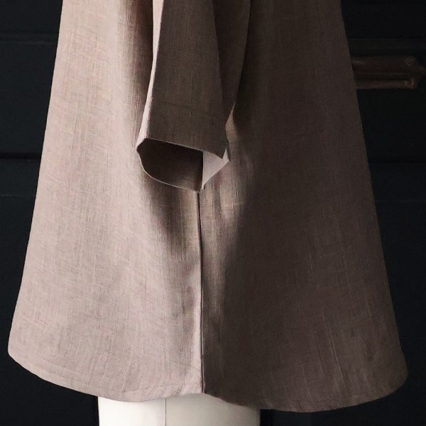 画像19: Naturemier™️(ナチュレミア)TECH リネンライク メランジクロス クルーネック スリーピング ハーフスリーブシャツ【MADE IN JAPAN】『日本製』/ Upscape Audience