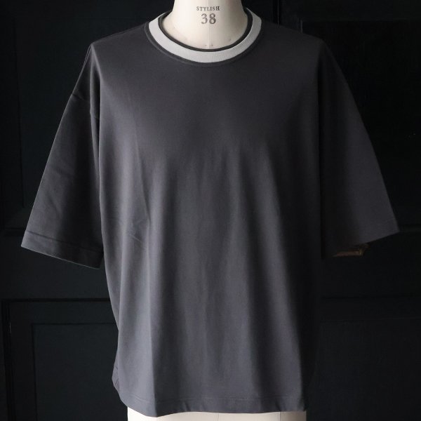 画像20: 「丹後」度詰天竺(6オンス)2トーンネック ハーフスリーブTシャツ【MADE IN JAPAN】『日本製』/ Upscape Audience