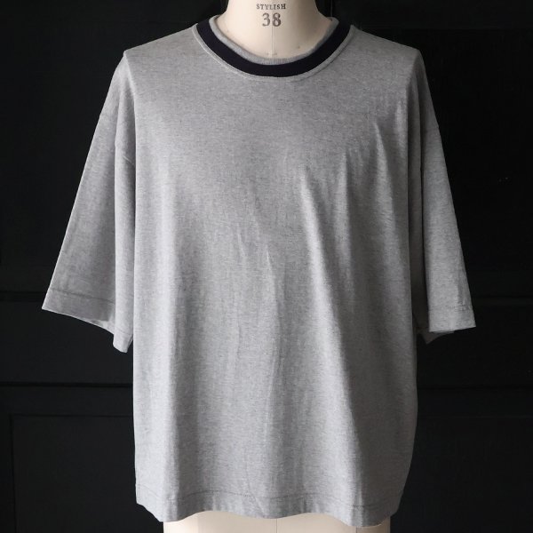 画像7: 「丹後」度詰天竺(6オンス)2トーンネック ハーフスリーブTシャツ【MADE IN JAPAN】『日本製』/ Upscape Audience