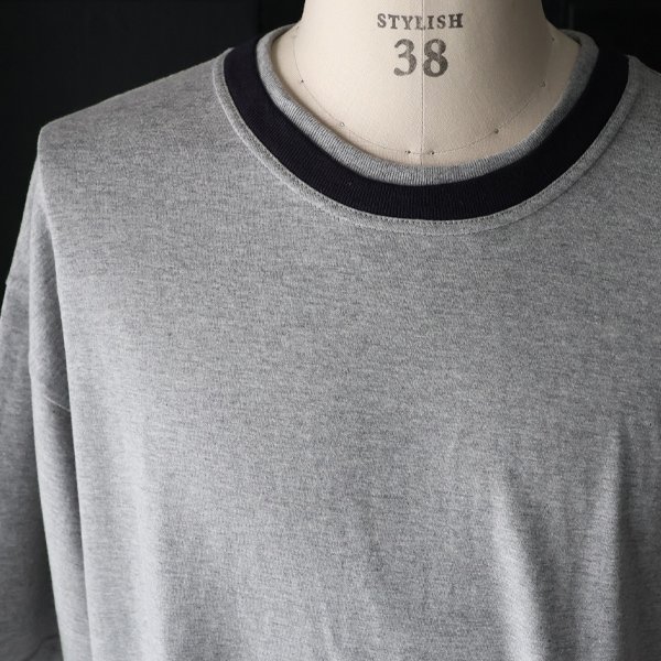 画像12: 「丹後」度詰天竺(6オンス)2トーンネック ハーフスリーブTシャツ【MADE IN JAPAN】『日本製』/ Upscape Audience